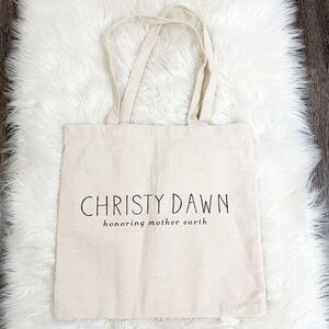 Christy Dawn Womens Tote NWOT "Honoring Mother Earth" Natural Canvas Essential‎